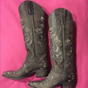 Size 6B Lane Western Boots